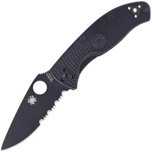 Nóż składany Spyderco Tenacious FRN 8Cr13MoV - Black Blade Spyder