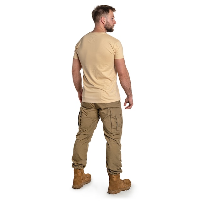 Koszulka T-Shirt War Hog In Glock We Trust - Coyote
