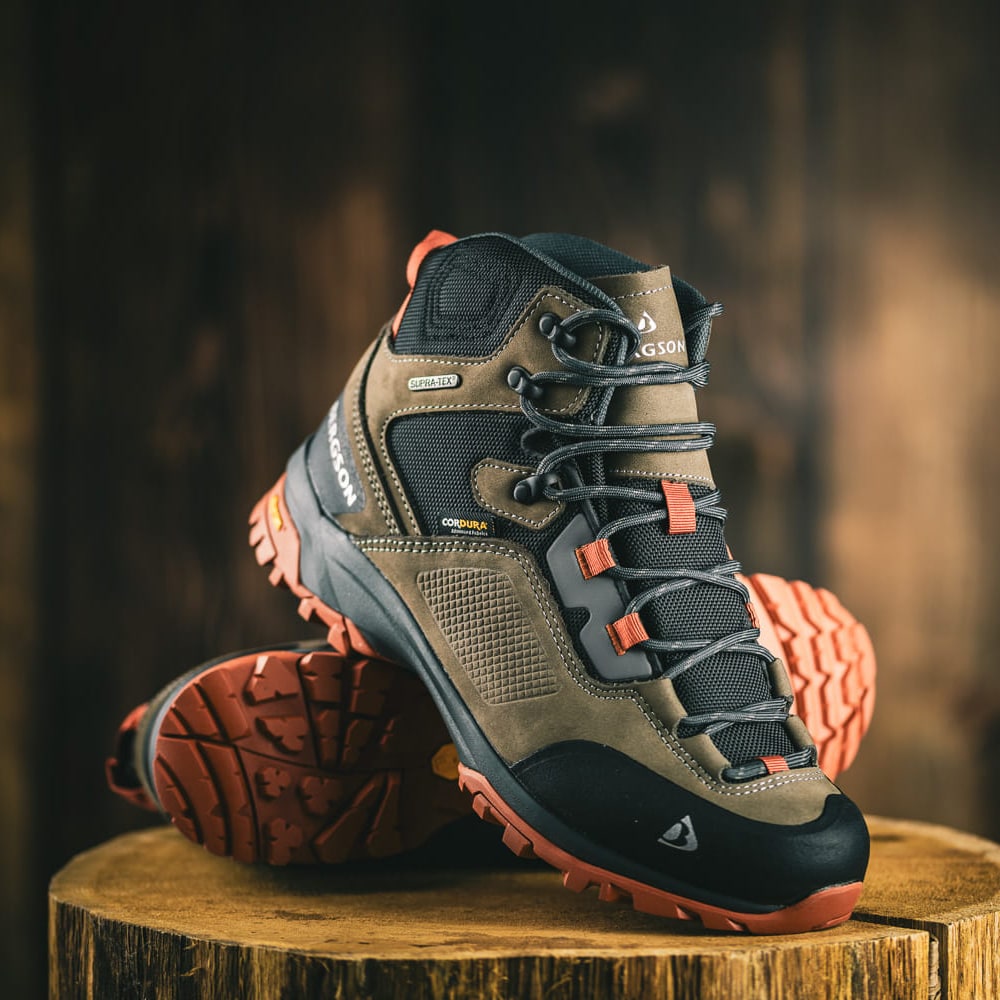 Buty Bergson Moko Mid STX - Khaki/Orange