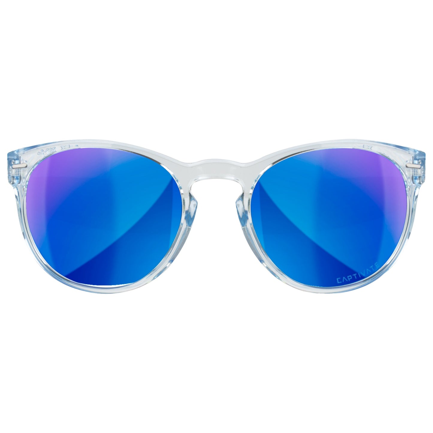 Okulary damskie Wiley X Covert - Captivate Polarized Blue Mirror/Gloss Crystal Light Sapphire Blue