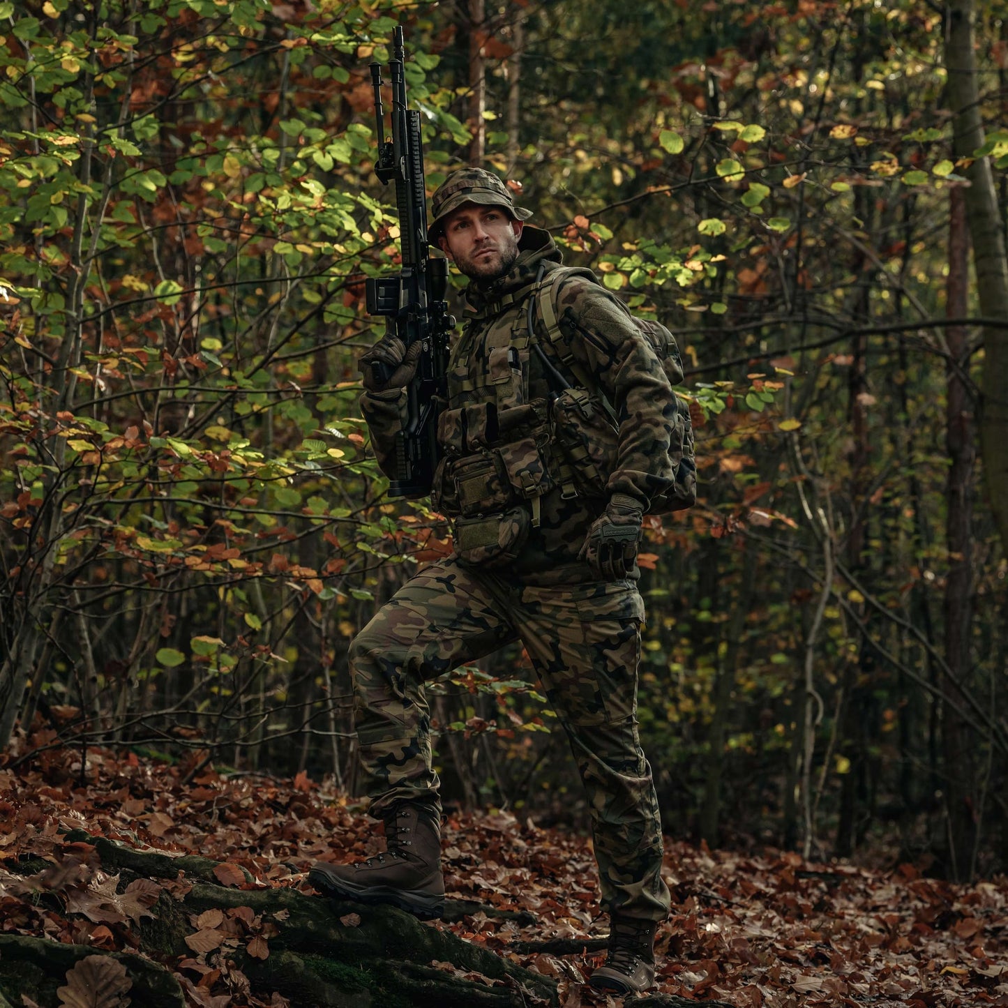 Polar Helikon Patriot MK2 Hybrid Fleece - wz.93 Pantera PL Woodland