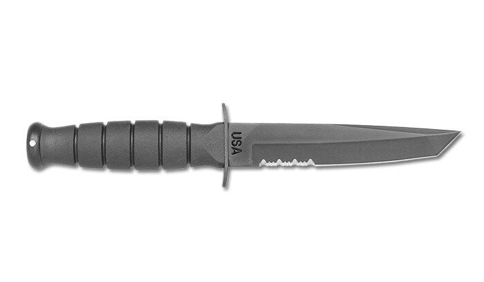 Nóż Ka-Bar Short Tanto Black Serrated 1255
