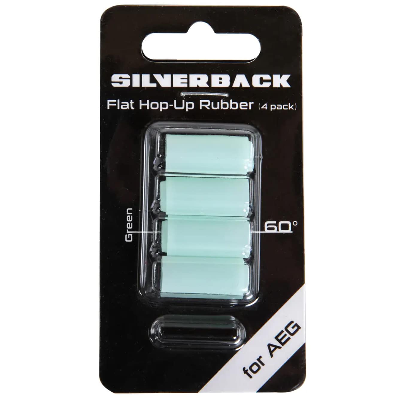 Gumki Hop-Up Silverback Airsoft do replik AEG 60 st. 4 szt. - Green