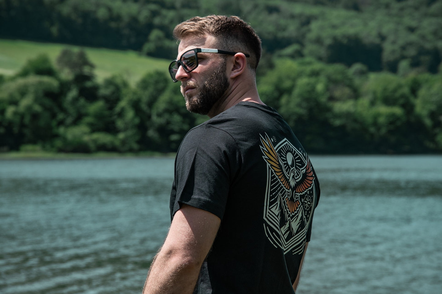 Koszulka T-shirt Voyovnik Summit Wings - Czarna
