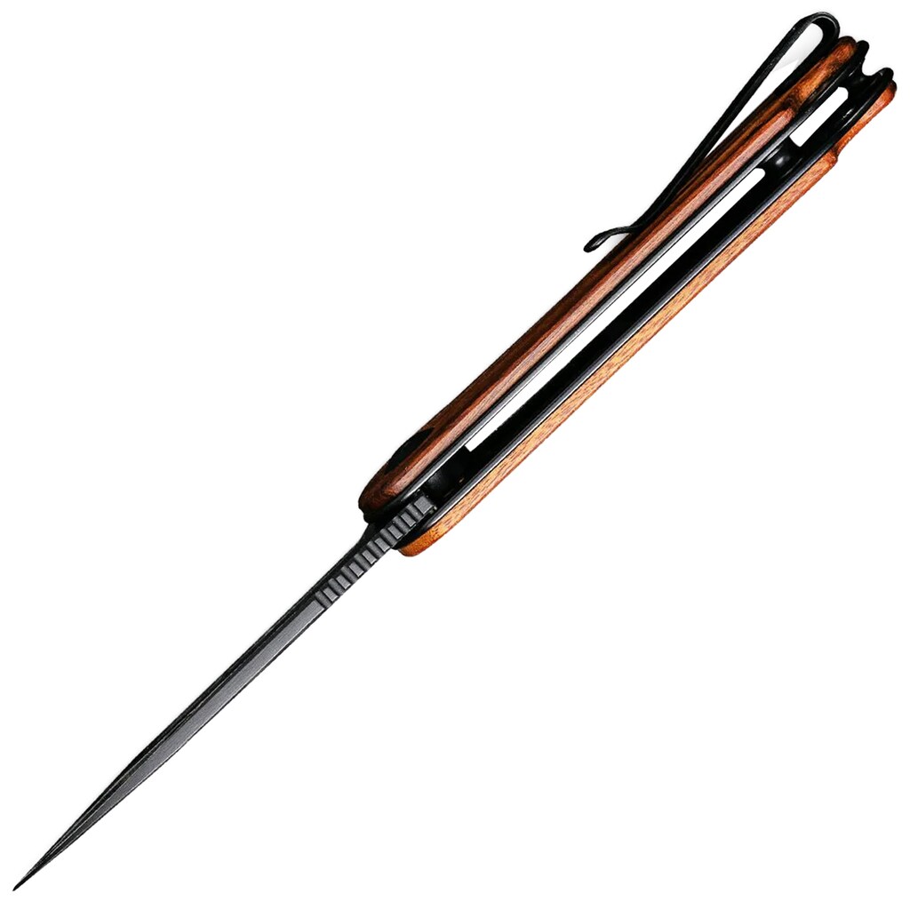 Nóż składany Civivi D2 Elementum Flipper C907DS-2 - Damascus/Cuibourtia Wood