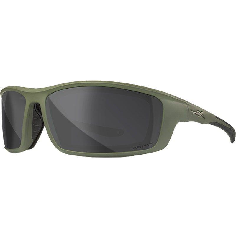 Okulary taktyczne Wiley X Grid - Captivate Polarized Grey/Matte Utility Green