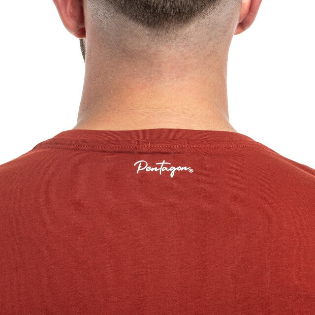 Koszulka T-shirt Pentagon Ageron Blank - Maroon Red