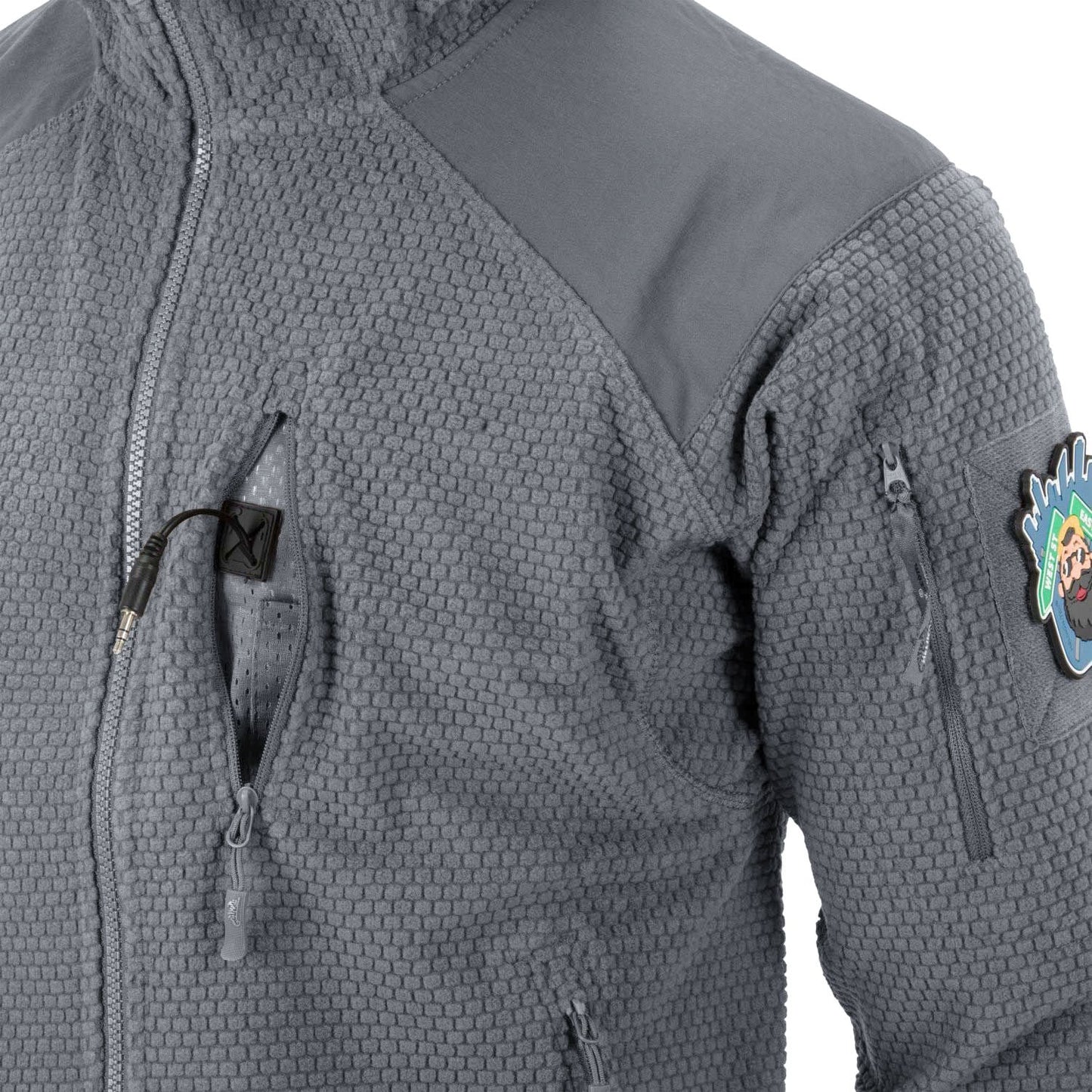 Polar Helikon Alpha Hoodie Grid Fleece - Shadow Grey