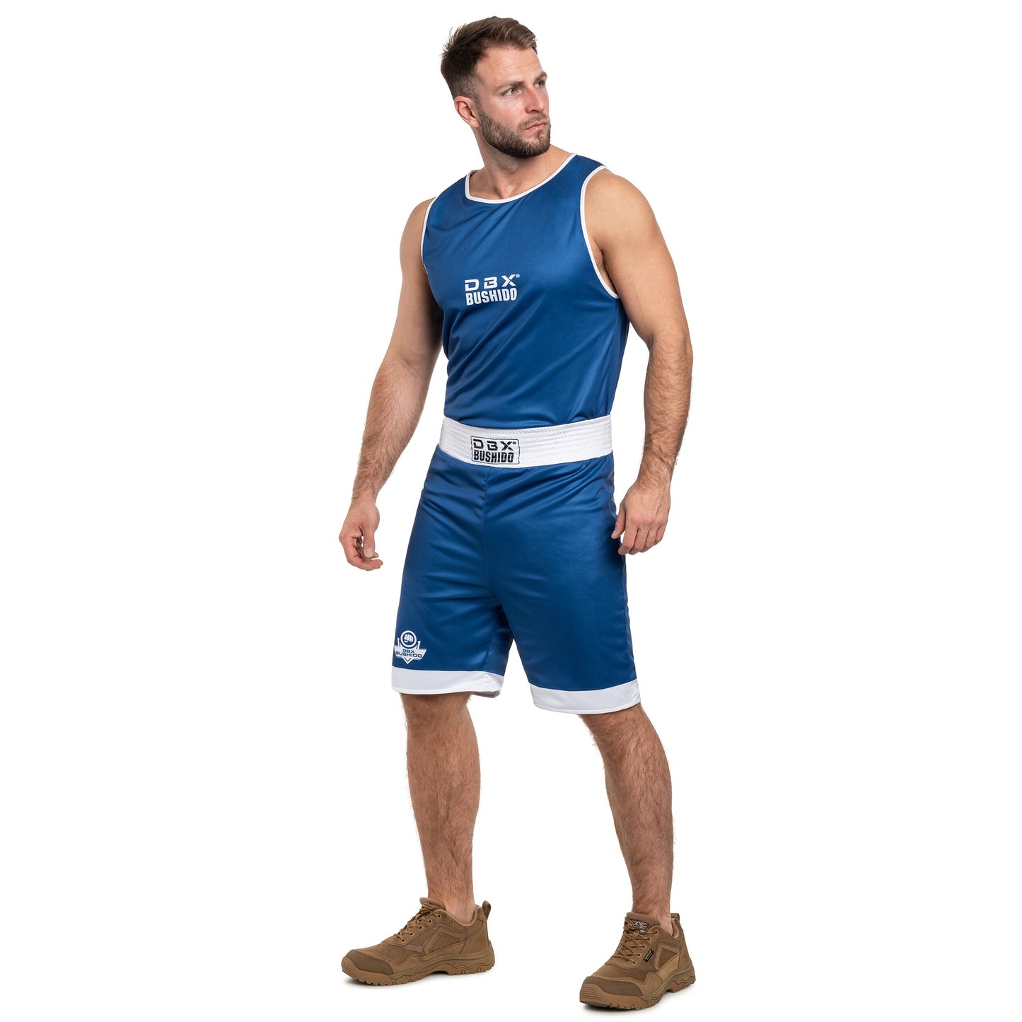 Dwustronny strój DBX Bushido do boksu - Niebieski/Czerwony