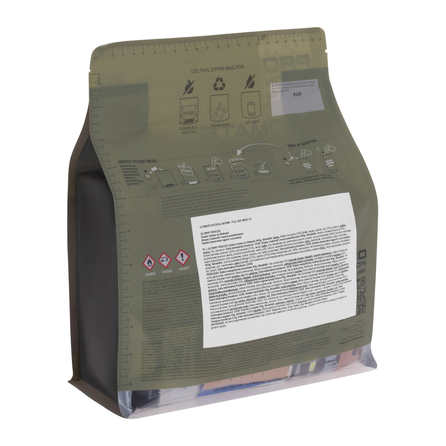Racja żywnościowa Pro Ration Ultimate Tactical Ration Full-Day Menu III