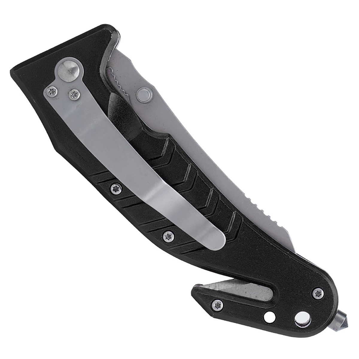 Nóż składany ratowniczy Mil-Tec Car Knife - Black