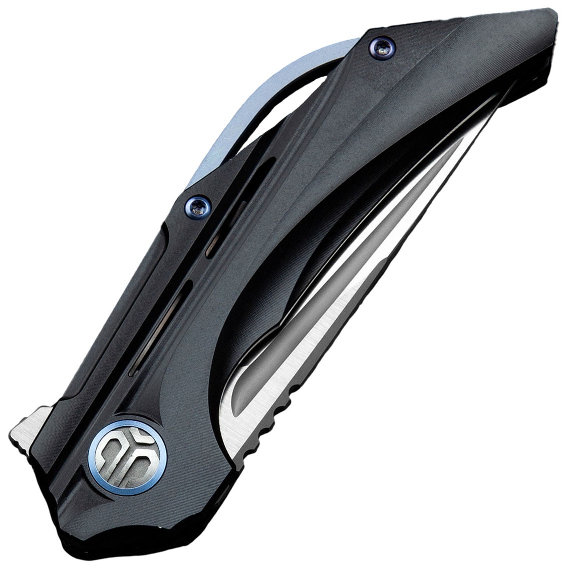 Nóż składany Bestech Knives Vigil - Satin Blade/Black Titanium