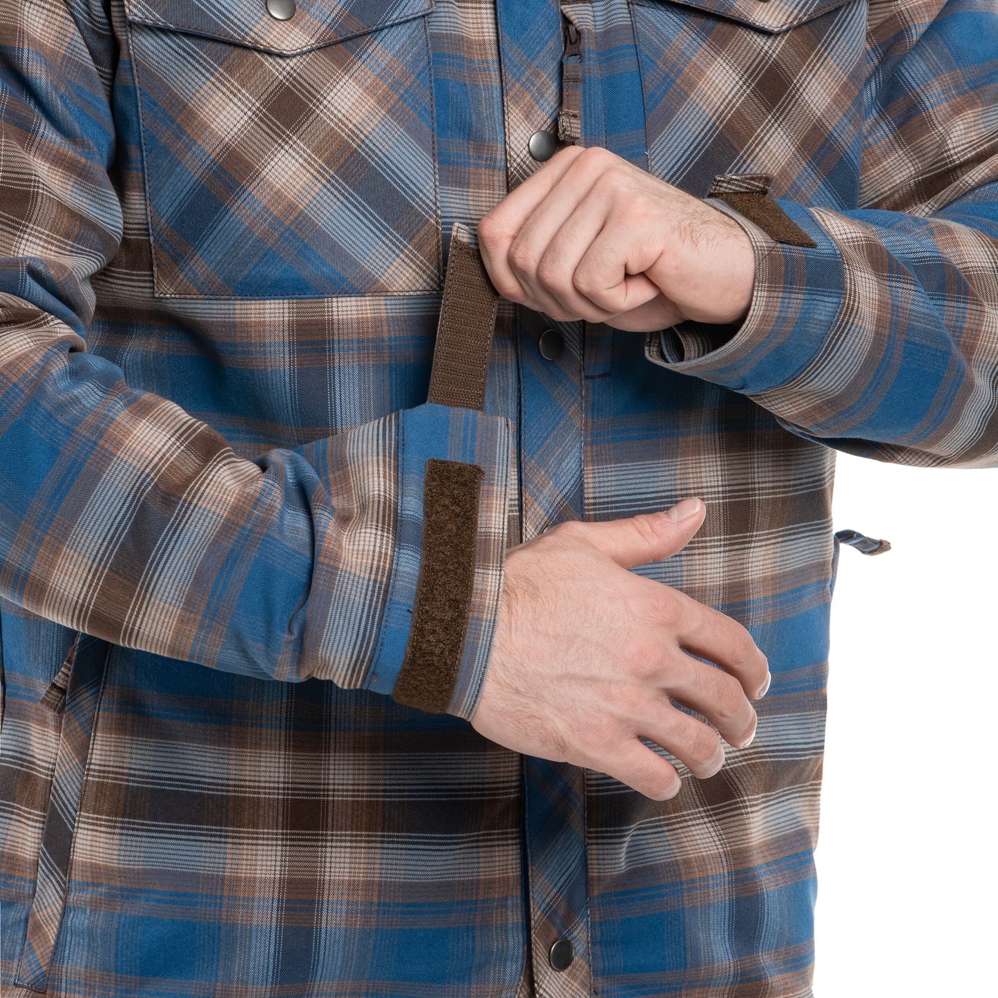 Koszula Helikon Winter Warden Long Sleeve - Forest Blue Plaid