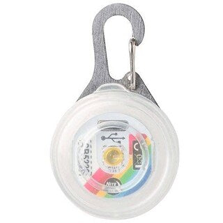 Latarka Nite Ize Disc-O Tech Spotlit Rechargeable Carabiner Light - White