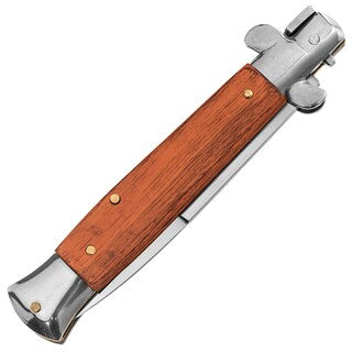 Nóż sprężynowy Sayre Mafia Stiletto Wood