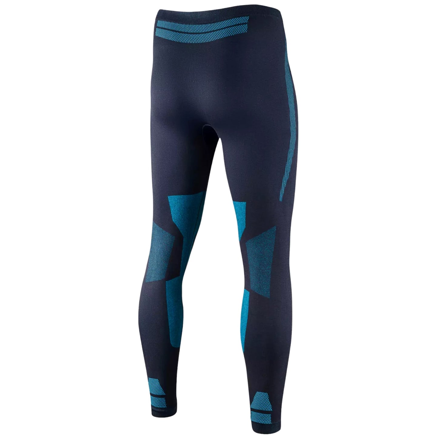 Legginsy termoaktywne męskie Brubeck Dry - Grafitowe/Niebieskie