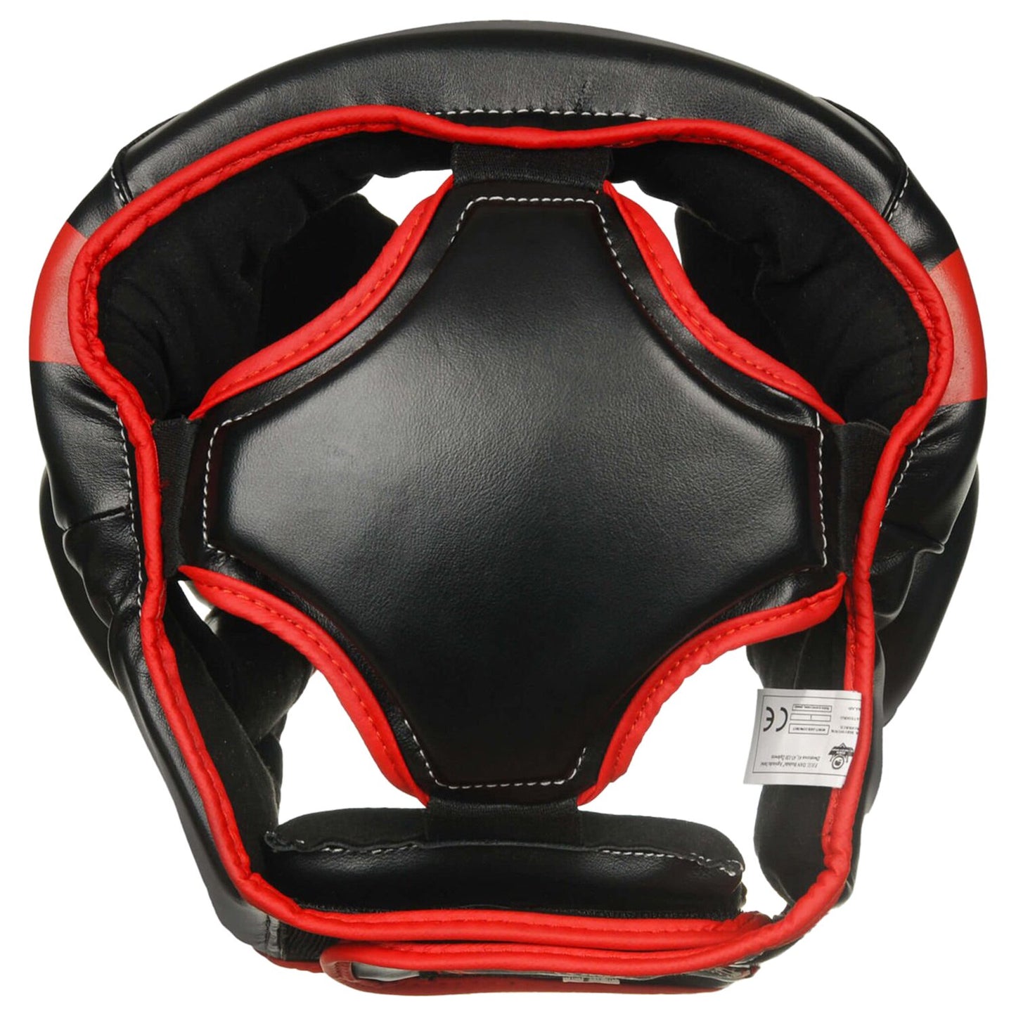 Kask bokserski DBX Bushido treningowy/sparingowy - Czarny/Czerwony