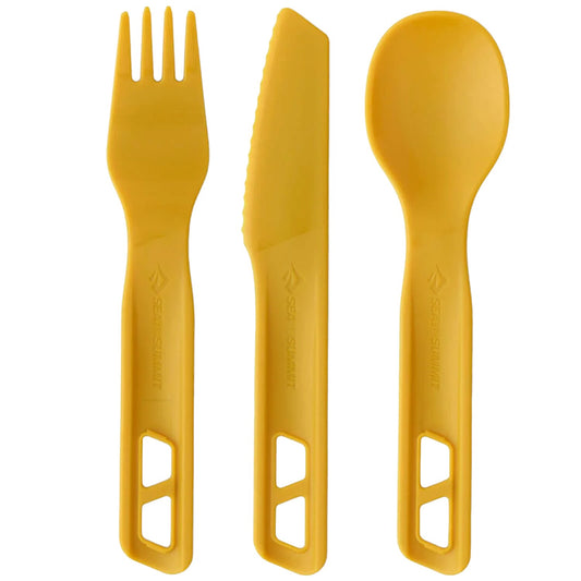 Zestaw sztućców Sea To Summit Passage Cutlery Set 3P - Arrowwood Yellow