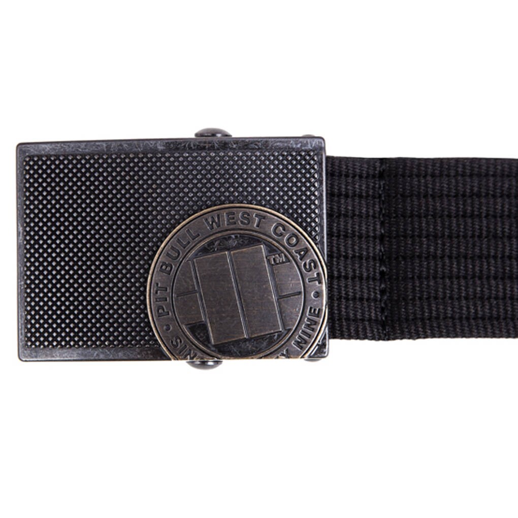 Pasek Pitbull Logo - Black