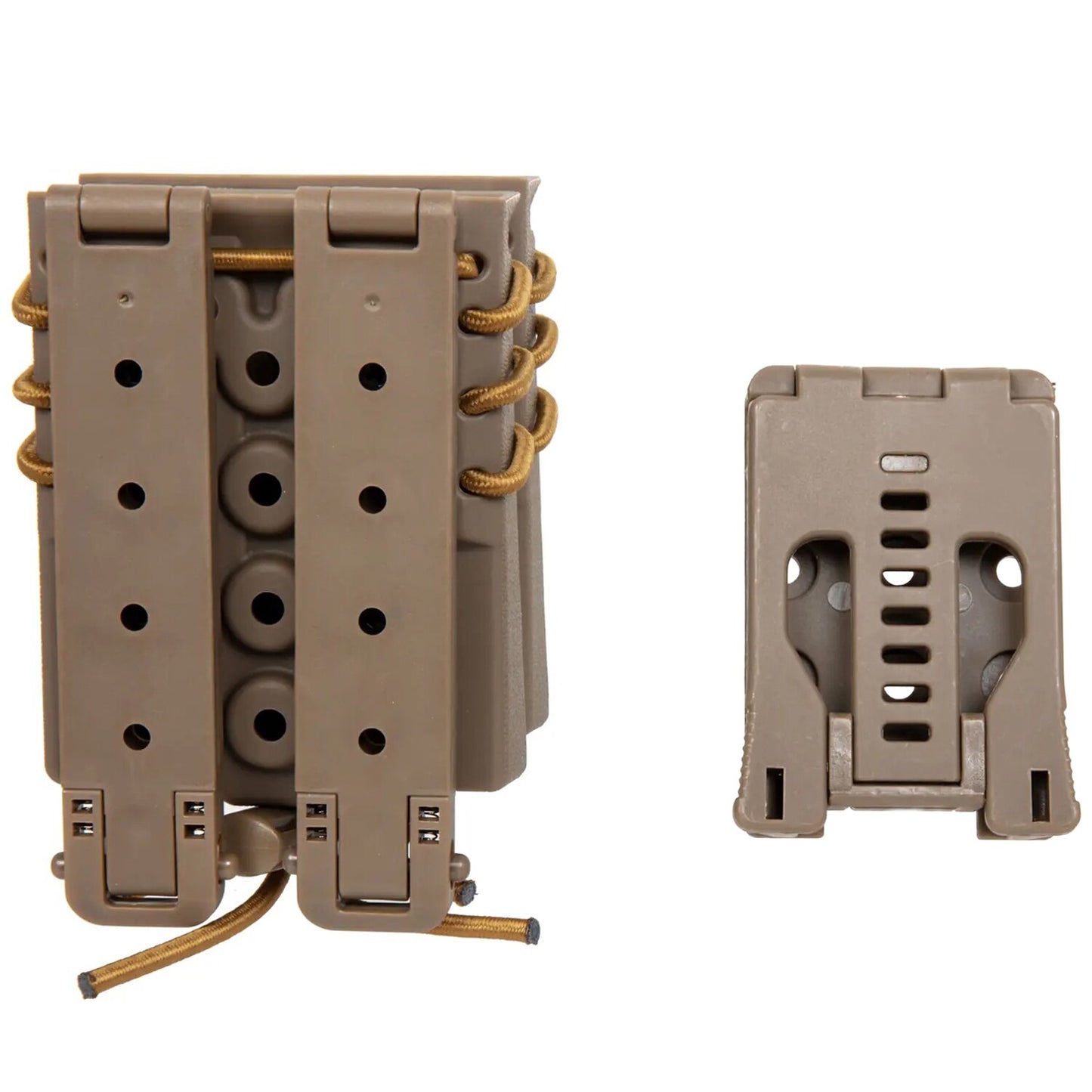 Podwójna ładownica Wosport Urban Assault Quick Pull na magazynki M4/M16 - Tan