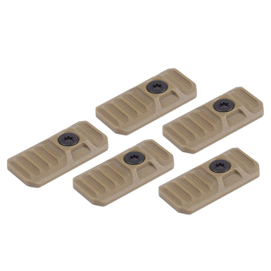 Osłony szyny M-LOK Strike Industries LINK Cover M-LOK/KeyMod Rails 5 szt. - Flat Dark Earth
