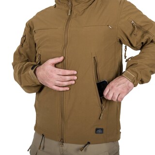 Kurtka Helikon Cougar Softshell Windblocker QSA HID - Coyote