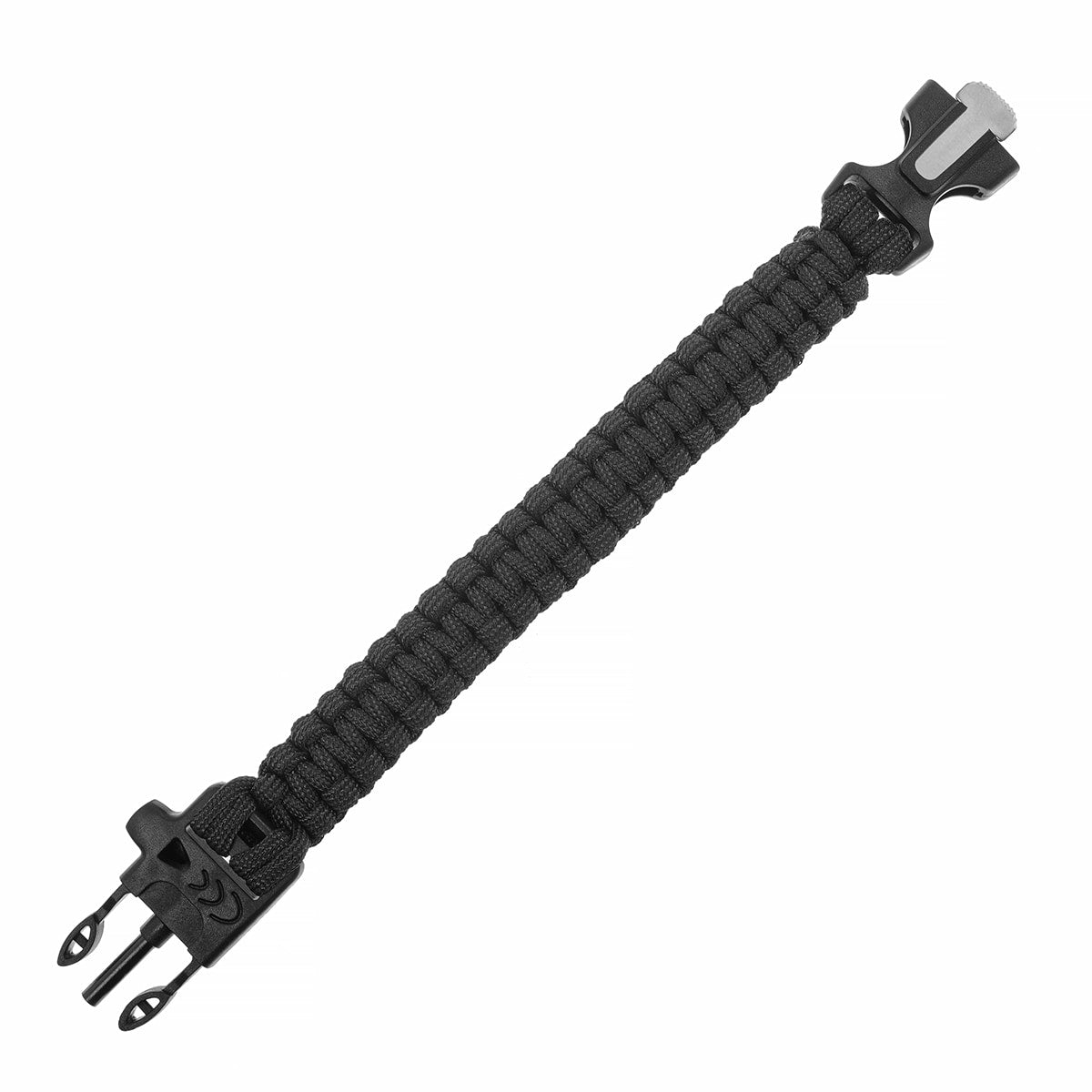 Bransoletka Paracord Badger Outdoor z krzesiwem - Black