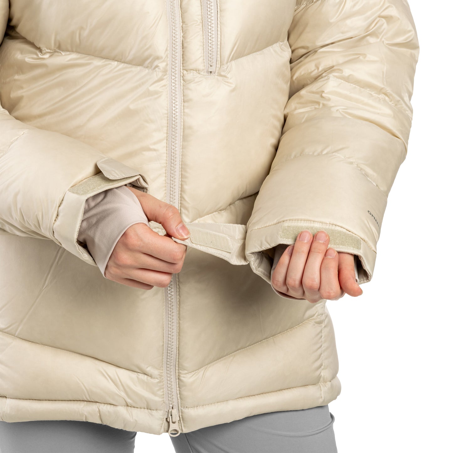 Kurtka damska Columbia Cloudview Down Hooded Jacket - Dark Stone