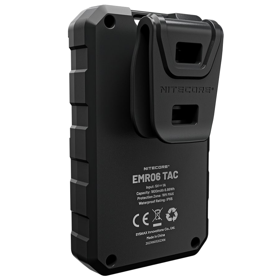 Bezprzewodowy odstraszacz komarów Nitecore EMR06 Tac - Black