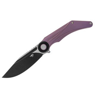 Nóż składany Bestech Knives Seraph M390 - Purple Titanium/Black Stonewash Satin