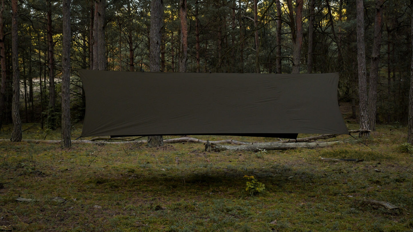 Płachta biwakowa TigerWood Termo Tarp T2 StingRay 3,6 x 2,8 m - Dark Khaki