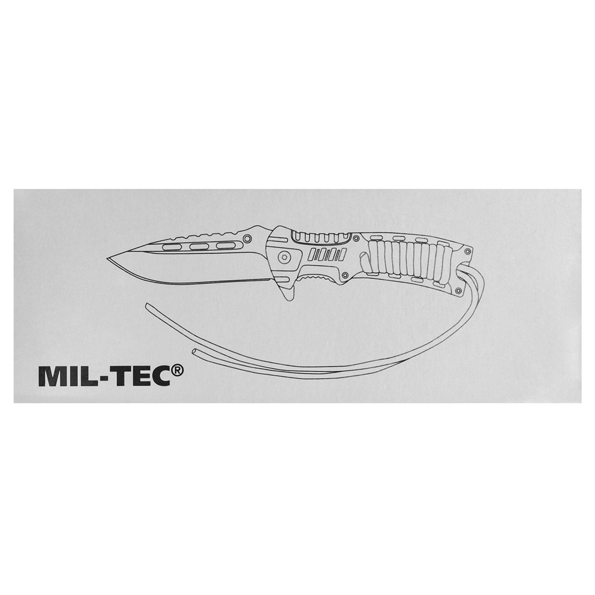 Nóż składany Mil-Tec Paracord z krzesiwem - Camo