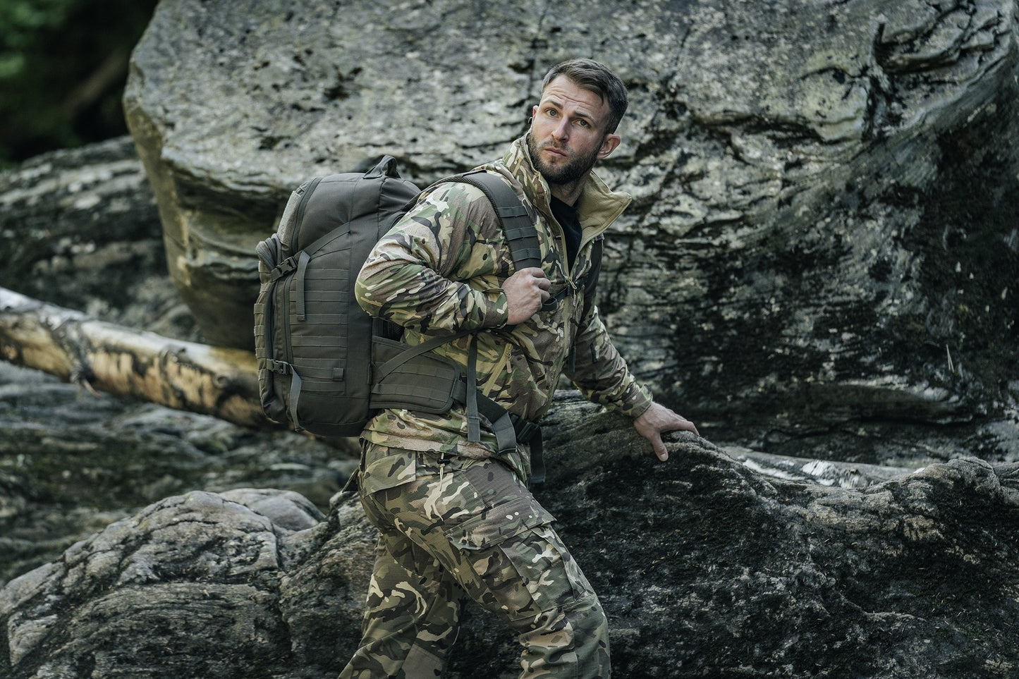 Kurtka Highlander Outdoor Halo Full Zip - Arid MC Camo