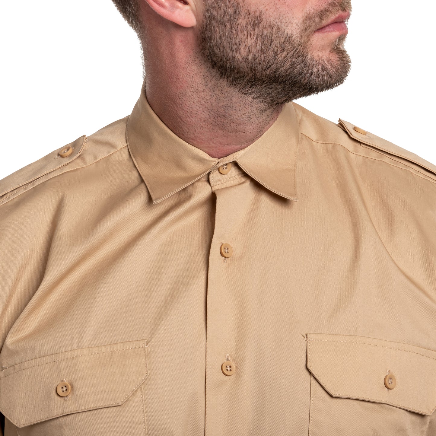 Koszula Mil-Tec Service Long Sleeve Shirt - Khaki