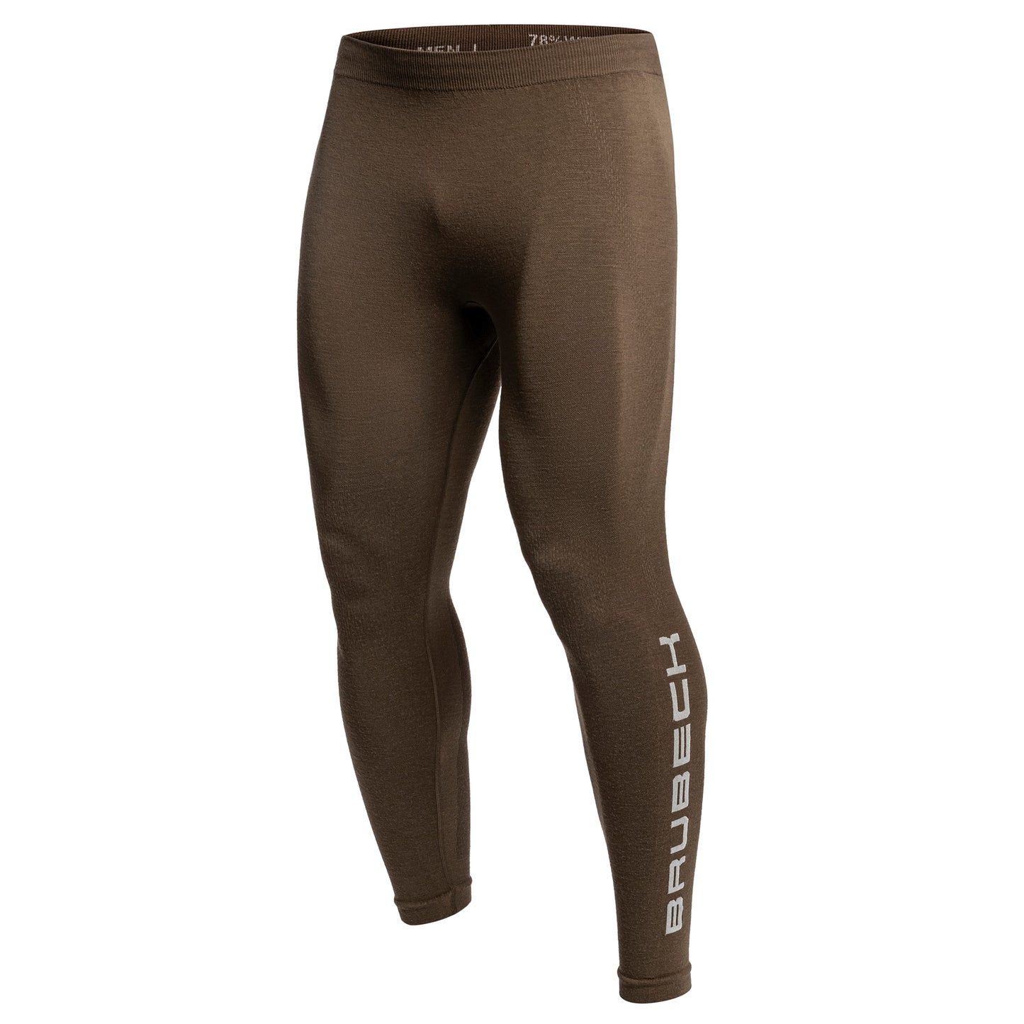 Legginsy termoaktywne męskie Brubeck Ranger Wool - Khaki
