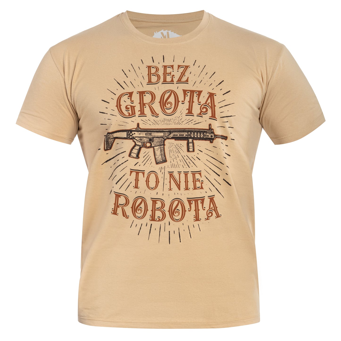 Koszulka T-Shirt War Hog Bez Grota to nie robota - Coyote