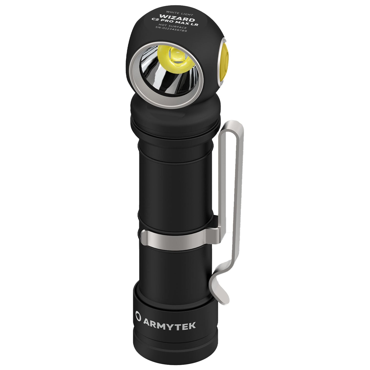 Latarka czołowa i kątowa Armytek Wizard C2 Pro MAX LR White - 4150 lumenów