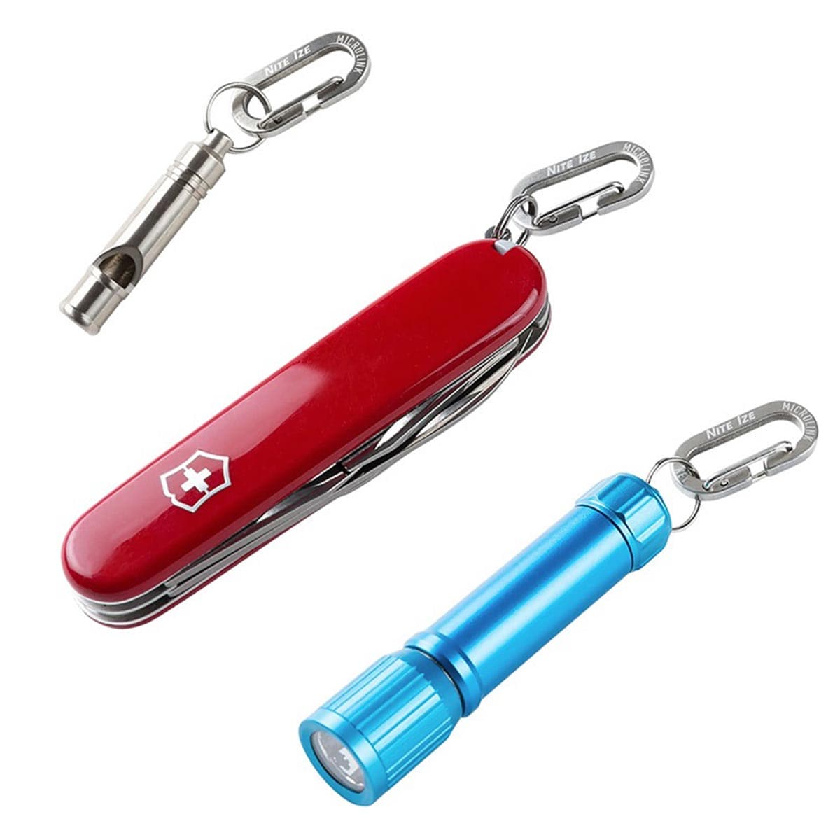 Karabińczyk Nite Ize MicroLink - 4 sztuki - Steel