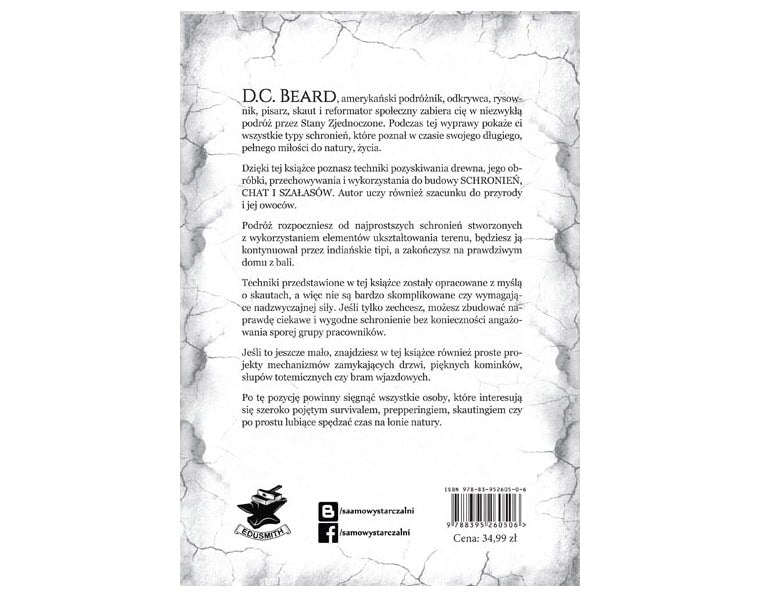 Książka "Schronienia, szałasy i chaty" - D. C. Beard