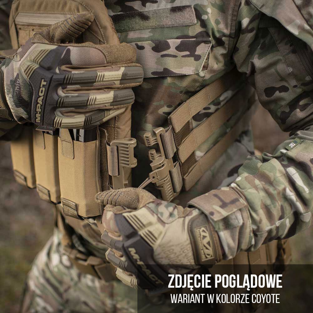 Kamizelka taktyczna typu Plate Carrier M-Tac Cuirass Fast QRS - Black - na płyty Medium