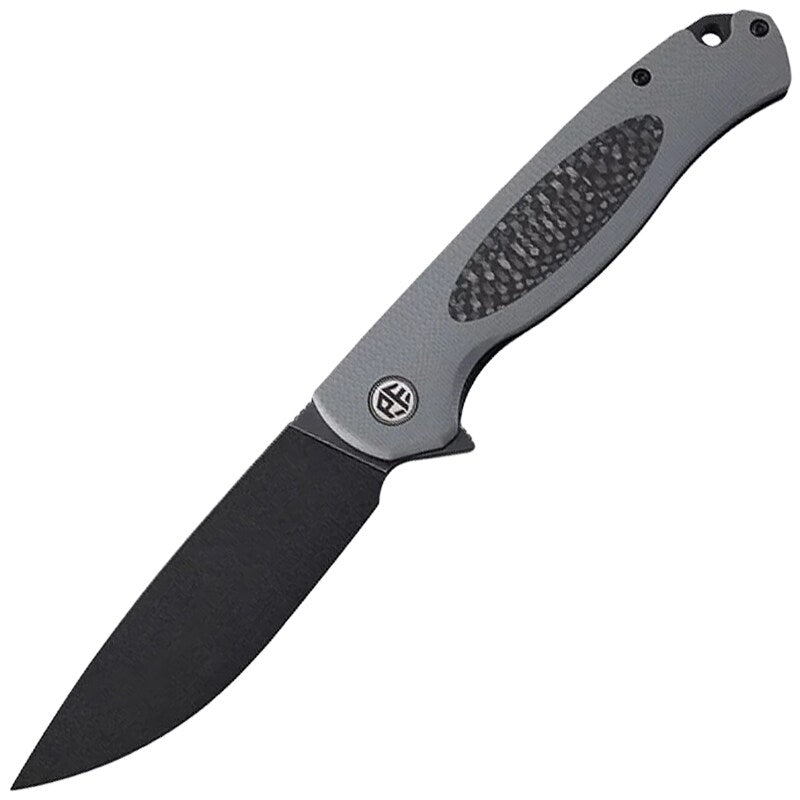 Nóż składany Petrified Fish Stamp PF-B03 - Black Stonewash/Grey