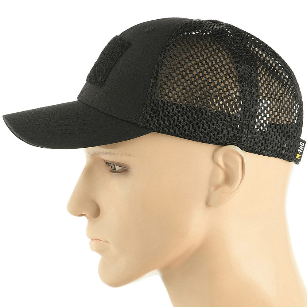 Czapka z daszkiem M-Tac Vent plus velcro Flex Rip-Stop - Black