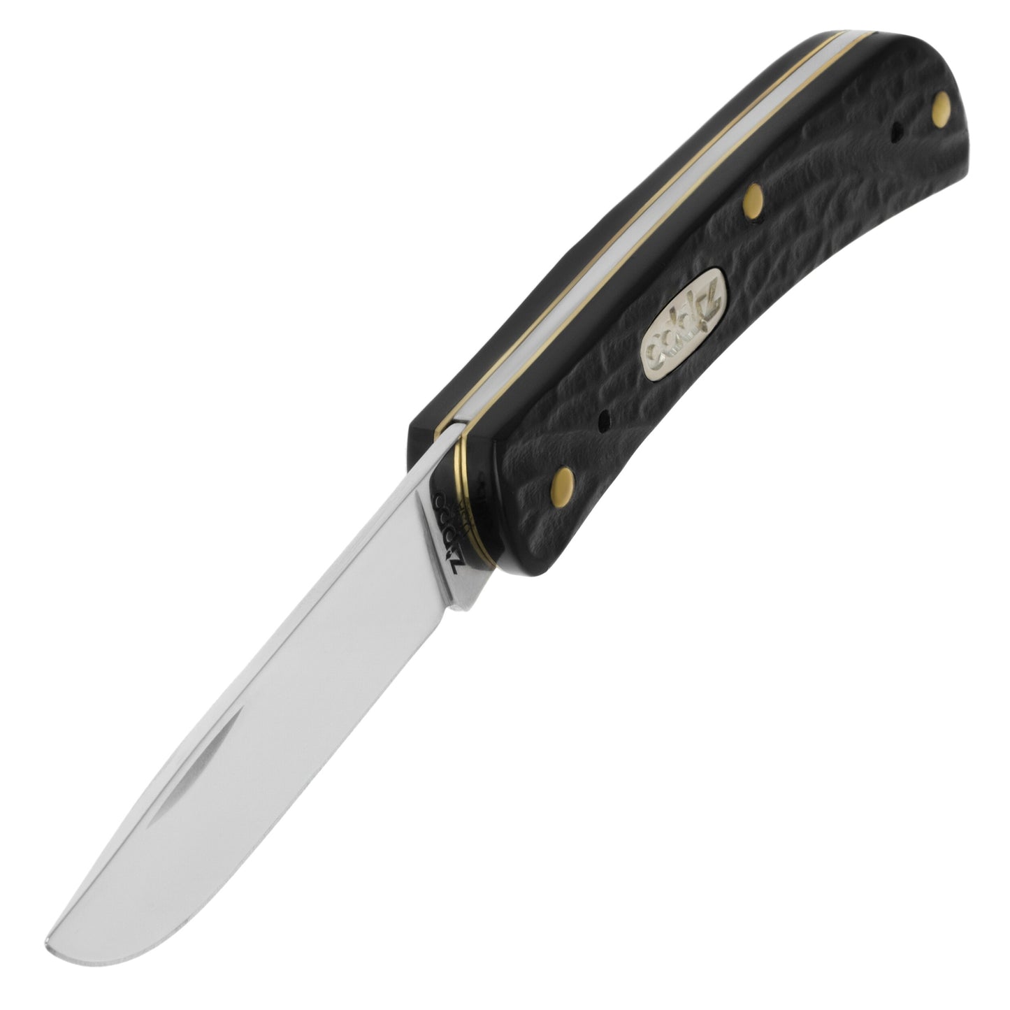 Nóż składany Zippo Sodbuster Jr - Rough Black Synthetic