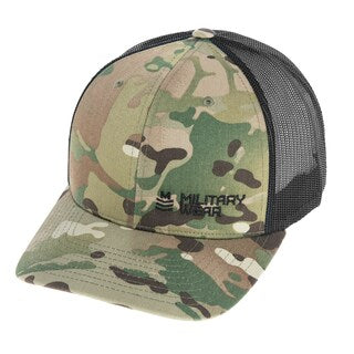 Czapka z daszkiem Military Wear Haft Retro Trucker - MultiCam