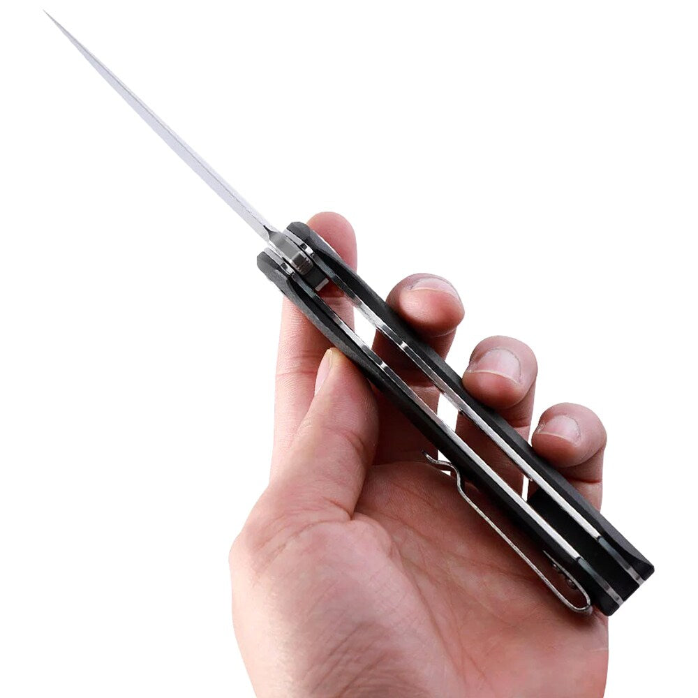 Nóż składany Petrified Fish Pub PF-838 Carbon Fiber - Black/Satin