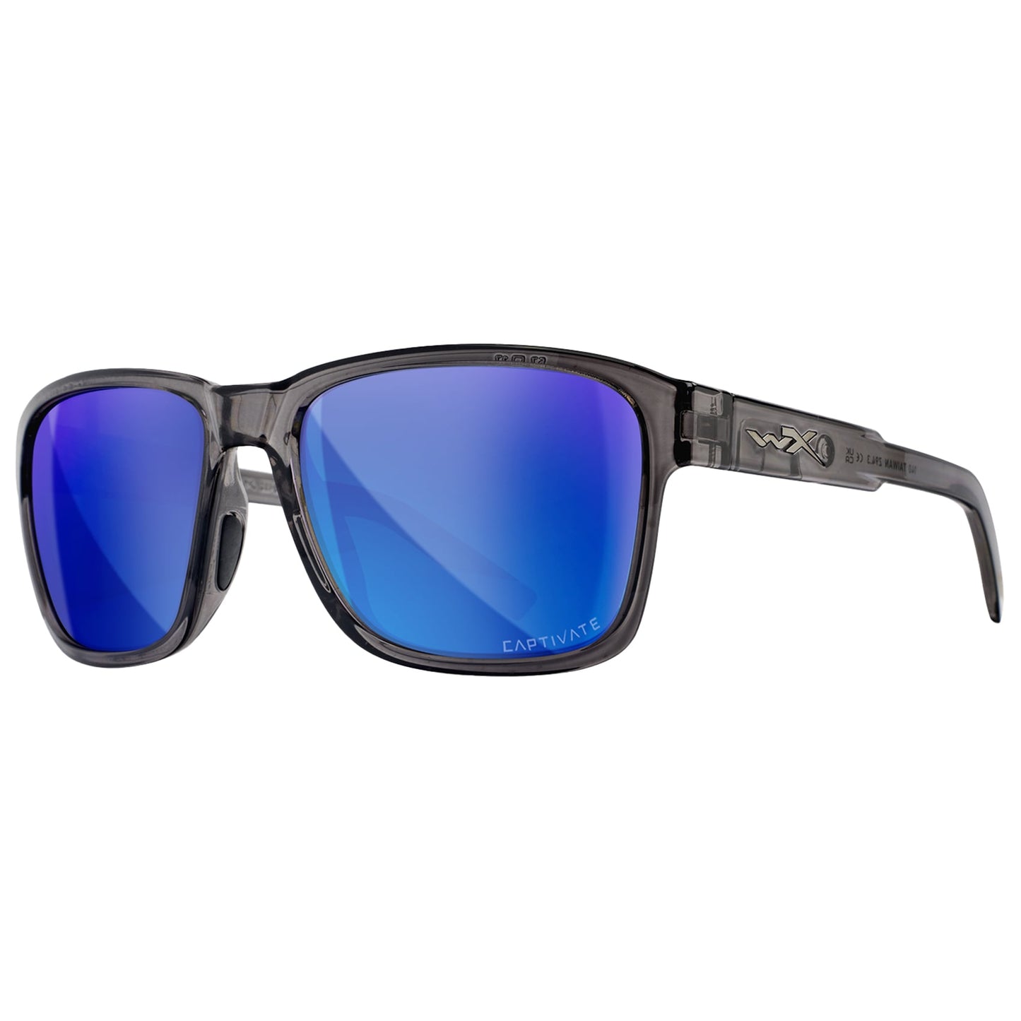 Okulary Wiley X Trek - Captivate Polarized Blue Mirror/Gloss Crystal Dark Grey