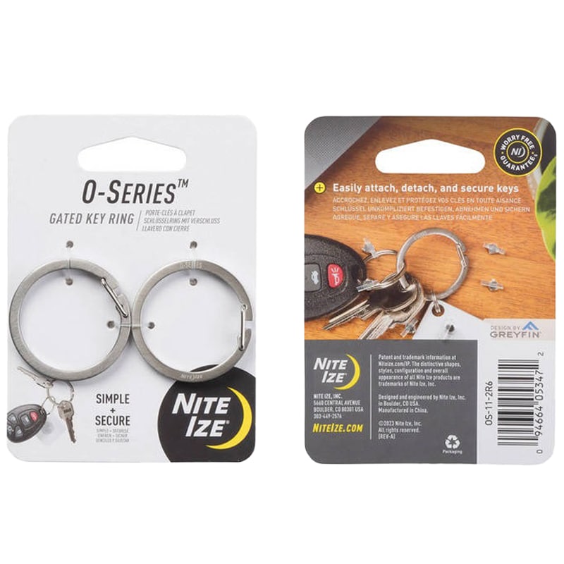 Kółko do kluczy Nite Ize O-Series Silver - 2 szt.