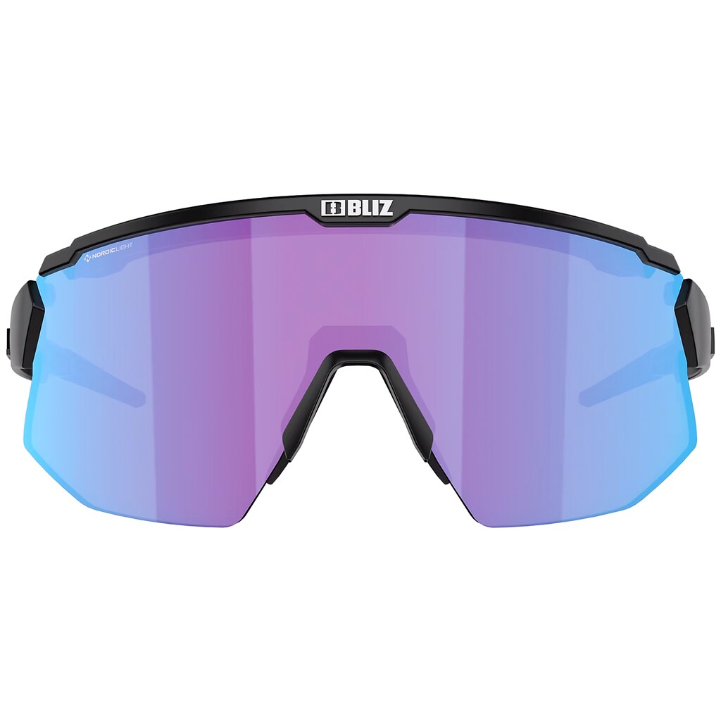 Okulary Bliz Breeze Small - Matt Black/Rose Violet Blue/Brown Silver