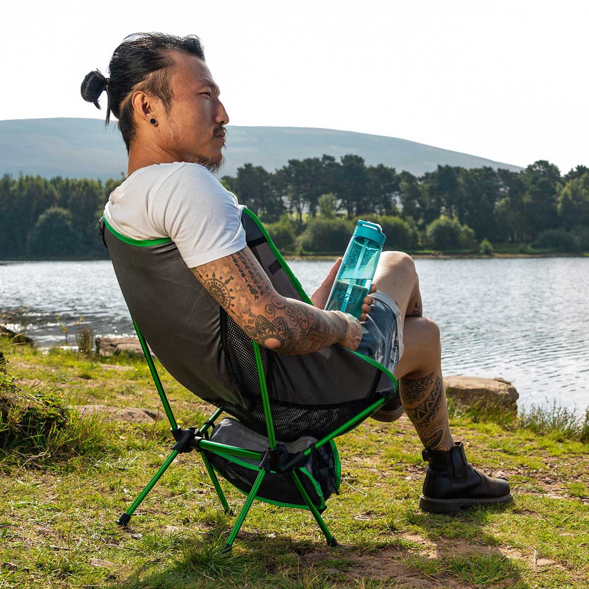 Krzesło turystyczne Highlander Outdoor Ayr - Green/Grey