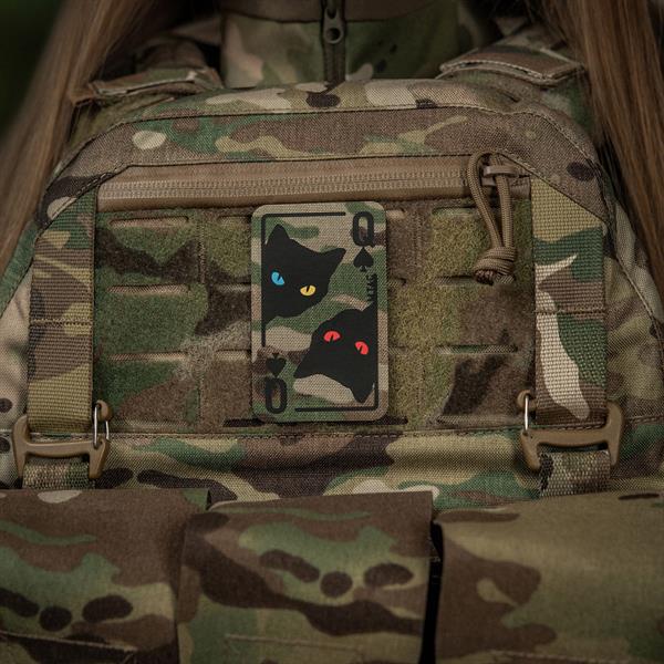 Naszywka M-Tac Queen Of Spades - MultiCam/Black